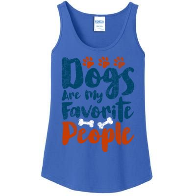 Dogs Are My Favorite People Funny Dog Owner Doggo Funny Gift Ladies Essential Tank