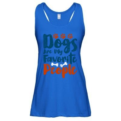 Dogs Are My Favorite People Funny Dog Owner Doggo Funny Gift Ladies Essential Flowy Tank