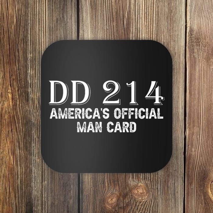 Dd214 Americas Man Card Coaster