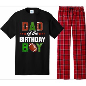 Dad And Mom Of The Birthday Boy Family Party Football Decor Pajama Set