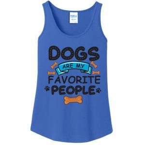 Dogs Are My Favorite People Funny Dog Owner Doggo Gift Ladies Essential Tank