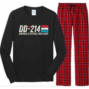 Dd214 AmericaS Man Card Long Sleeve Pajama Set