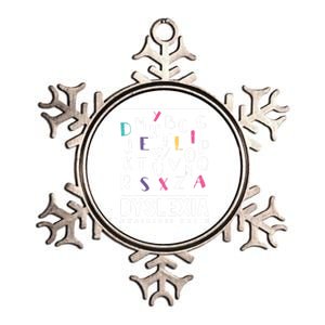 Dyslexia Awareness Month Funny Dyslexic Graphic Gift Metallic Star Ornament