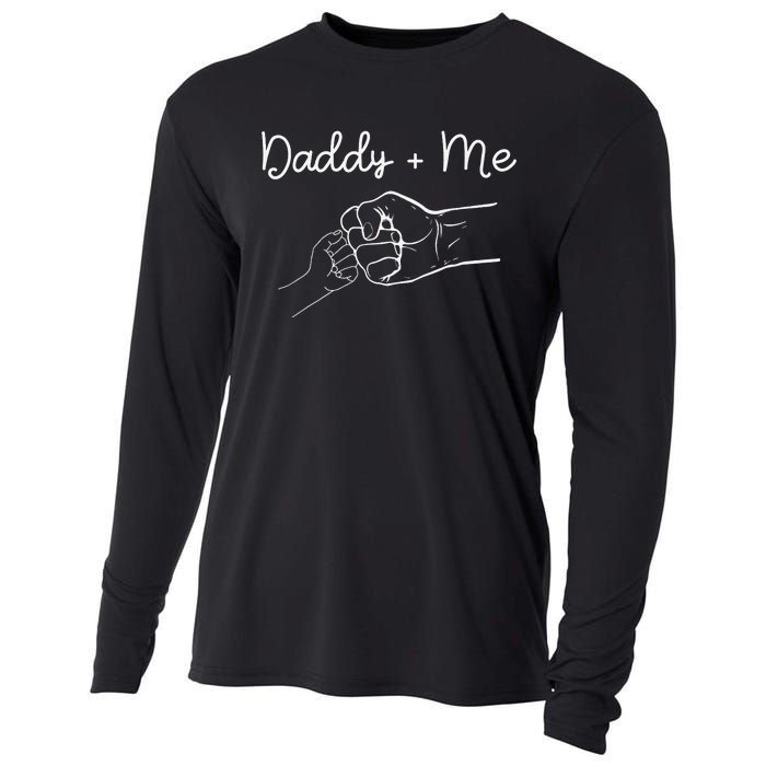 Daddy and Me Best Dad Ever Fist Bump Funny Father's Day Cooling Performance Long Sleeve Crew