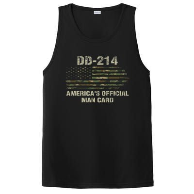 Dd214 Americas Man Card Funny Military PosiCharge Competitor Tank