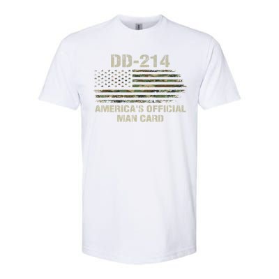 Dd214 Americas Man Card Funny Military Softstyle CVC T-Shirt