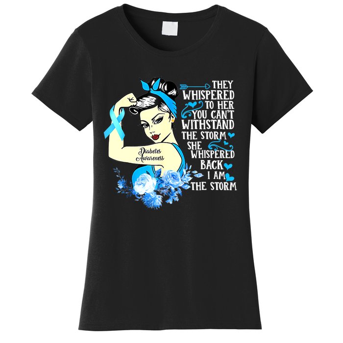 Diabetes Awareness Month For Powerful Warrior Women's T-Shirt