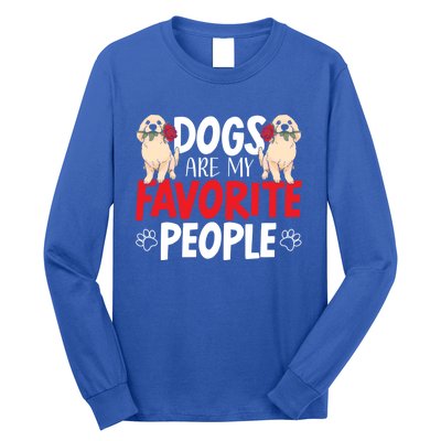 Dogs Are My Favorite People Labrador Retriever Dog Lab Gift Long Sleeve Shirt