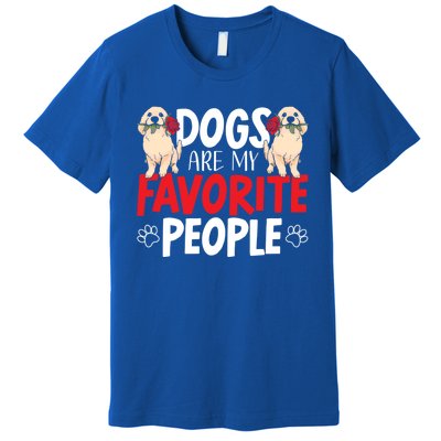 Dogs Are My Favorite People Labrador Retriever Dog Lab Gift Premium T-Shirt