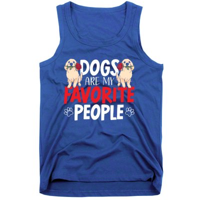 Dogs Are My Favorite People Labrador Retriever Dog Lab Gift Tank Top