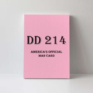 Dd214 America Man Card Canvas