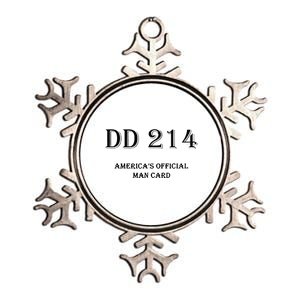 Dd214 America Man Card Metallic Star Ornament