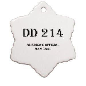 Dd214 America Man Card Ceramic Star Ornament