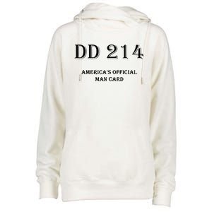 Dd214 America Man Card Womens Funnel Neck Pullover Hood