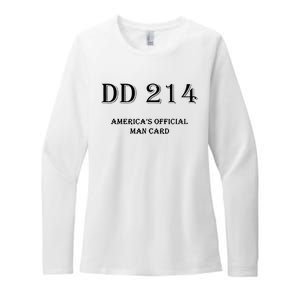 Dd214 America Man Card Womens CVC Long Sleeve Shirt