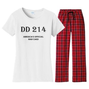 Dd214 America Man Card Women's Flannel Pajama Set