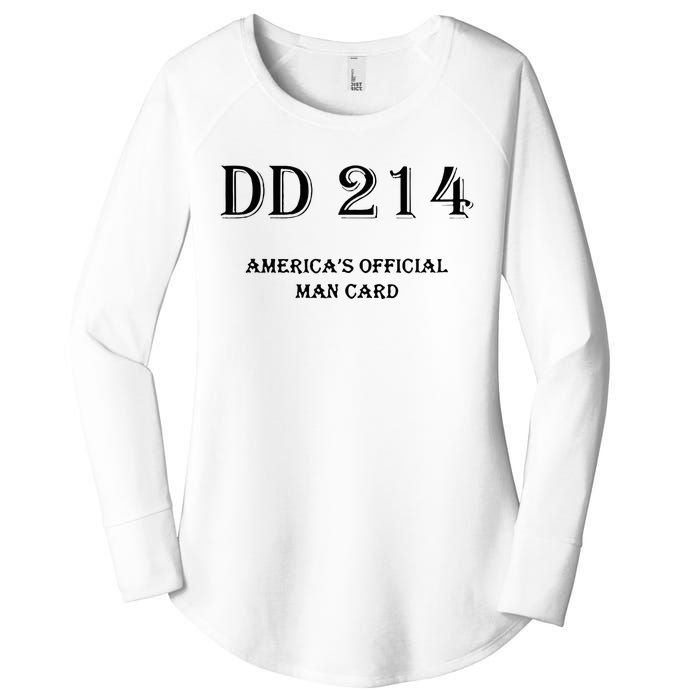 Dd214 America Man Card Women's Perfect Tri Tunic Long Sleeve Shirt