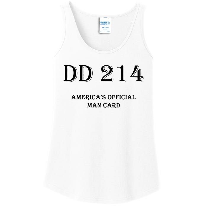 Dd214 America Man Card Ladies Essential Tank