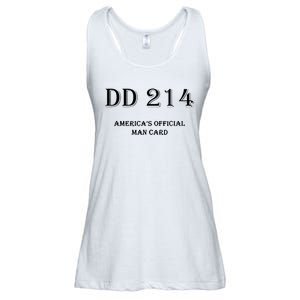 Dd214 America Man Card Ladies Essential Flowy Tank