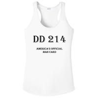 Dd214 America Man Card Ladies PosiCharge Competitor Racerback Tank