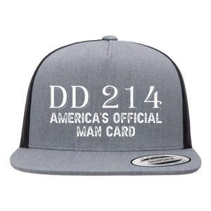 Dd214 AmericaS Man Card Flat Bill Trucker Hat