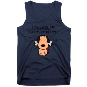 Dogs Are My Favorite People Nerdy Gift Tank Top