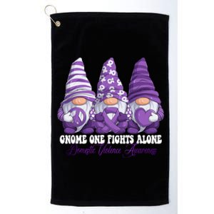 Disease Awareness Month Purple Ribbon Gnomies Platinum Collection Golf Towel