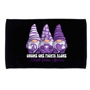 Disease Awareness Month Purple Ribbon Gnomies Microfiber Hand Towel