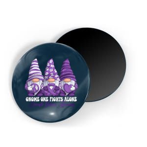 Disease Awareness Month Purple Ribbon Gnomies Magnet