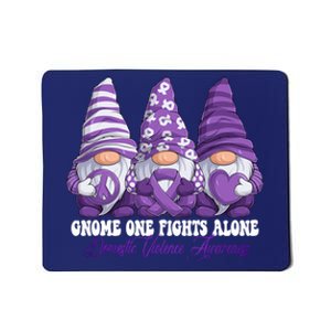 Disease Awareness Month Purple Ribbon Gnomies Mousepad