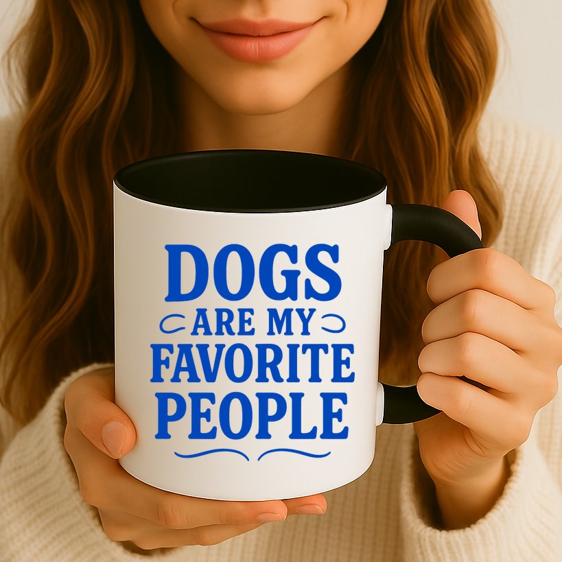 Dogs Are My Favorite People Funny Dog Meme Mug