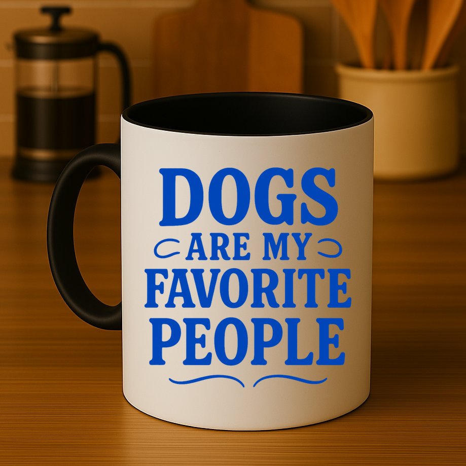 Dogs Are My Favorite People Funny Dog Meme Mug