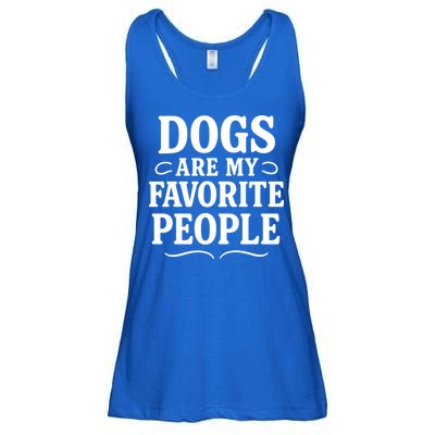 Dogs Are My Favorite People Funny Dog Meme Ladies Essential Flowy Tank