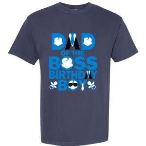 Dad And Mom Boss Birthday Boy Baby Family Decorations Garment-Dyed Heavyweight T-Shirt