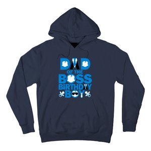 Dad And Mom Boss Birthday Boy Baby Family Decorations Hoodie