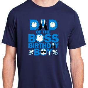 Dad And Mom Boss Birthday Boy Baby Family Decorations Adult ChromaSoft Performance T-Shirt