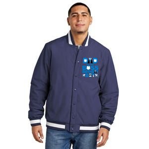 Dad And Mom Boss Birthday Boy Baby Family Decorations Insulated Varsity Jacket