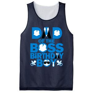 Dad And Mom Boss Birthday Boy Baby Family Decorations Mesh Reversible Basketball Jersey Tank