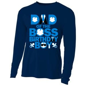 Dad And Mom Boss Birthday Boy Baby Family Decorations Cooling Performance Long Sleeve Crew