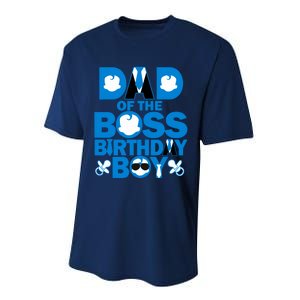 Dad And Mom Boss Birthday Boy Baby Family Decorations Performance Sprint T-Shirt