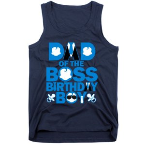 Dad And Mom Boss Birthday Boy Baby Family Decorations Tank Top