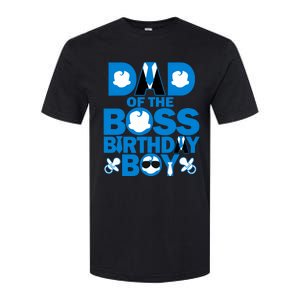 Dad And Mom Boss Birthday Boy Baby Family Decorations Softstyle CVC T-Shirt