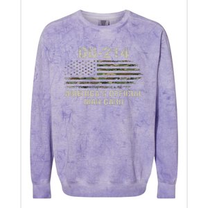 Dd214 Americas Man Card Funny Military Colorblast Crewneck Sweatshirt