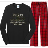 Dd214 Americas Man Card Funny Military Long Sleeve Pajama Set