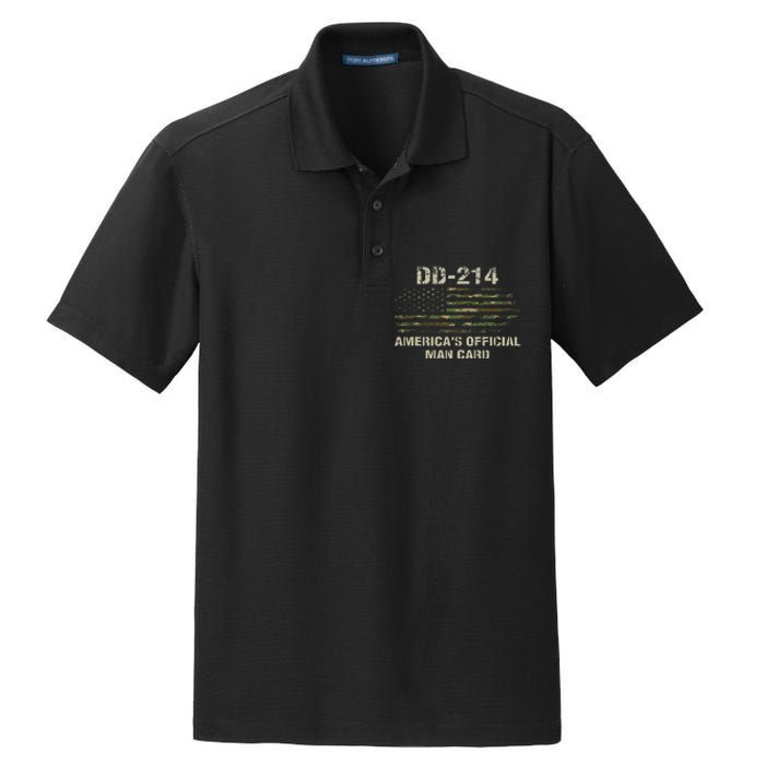 Dd214 Americas Man Card Funny Military Dry Zone Grid Polo