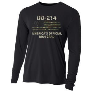 Dd214 Americas Man Card Funny Military Cooling Performance Long Sleeve Crew