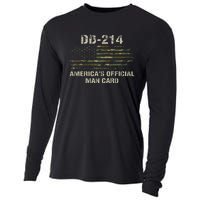 Dd214 Americas Man Card Funny Military Cooling Performance Long Sleeve Crew