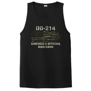 Dd214 Americas Man Card Funny Military PosiCharge Competitor Tank