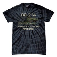 Dd214 Americas Man Card Funny Military Tie-Dye T-Shirt