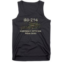 Dd214 Americas Man Card Funny Military Tank Top